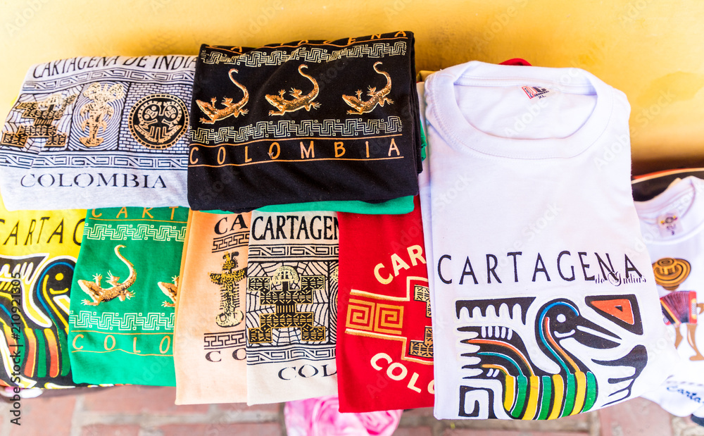 Obraz premium A typical view of Cartagena Colombia