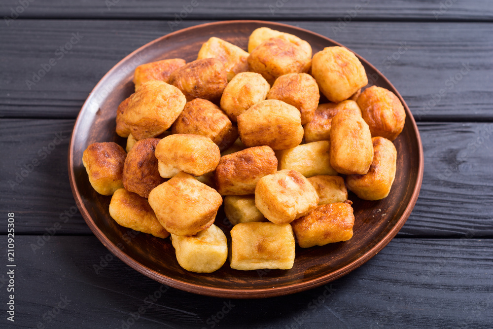 Homemade fried potatoes gnocchi Homemade fried potatoes gnocchi