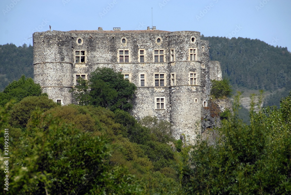Château d'Alba la Romaine, Ardèche, france