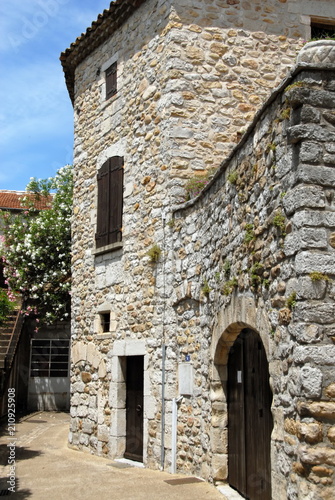 Ville de Ruoms, Ardèche, France