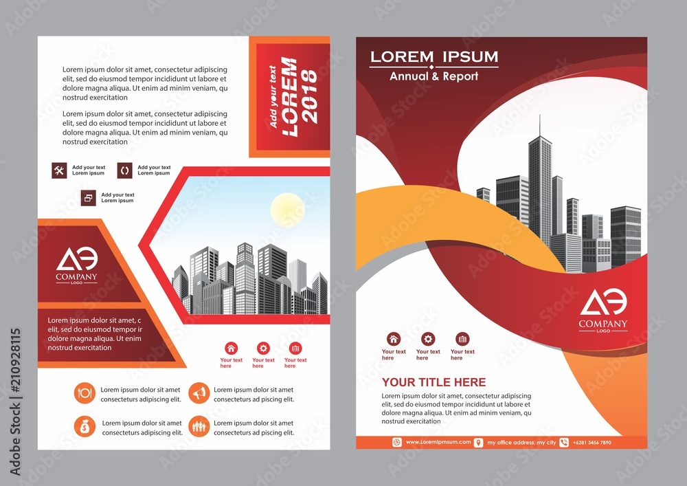 abstract cover and layout for presentation and marketing