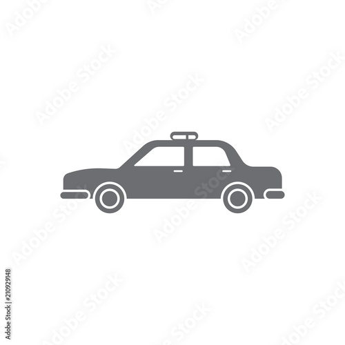 Fototapeta Naklejka Na Ścianę i Meble -  Car with flashing lights icon. Simple element illustration. Car with flashing lights symbol design from Transport collection set. Can be used for web and mobile