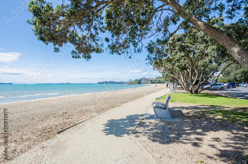 Mission Bay is a beautiful white-sand beach which is located at Auckland,New Zealand
