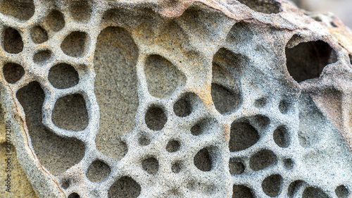 Rock eroded by water