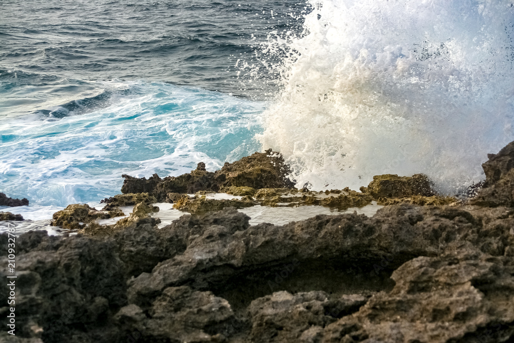 beautiful sea and waves