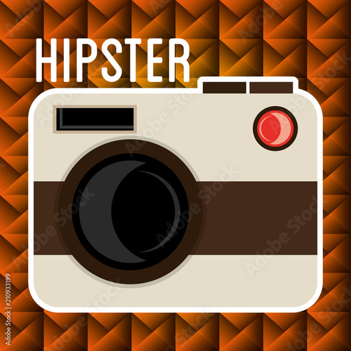 camera photographic hipster style vector illustration design