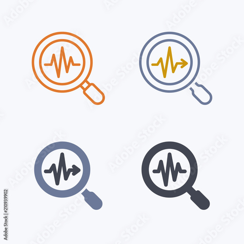 Wallpaper Mural Magnfier & Pulse - Pastel Icons. A set of 4 professional, pixel-aligned icons . Torontodigital.ca