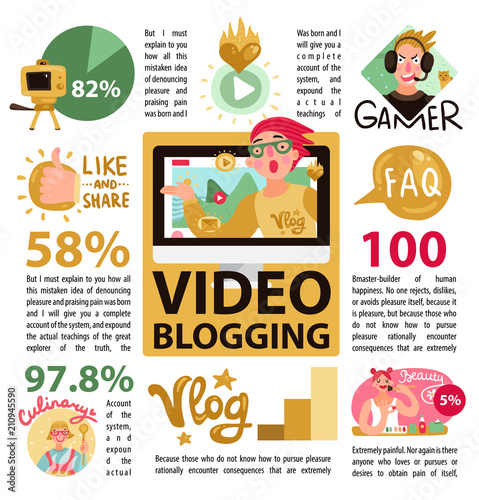 Video Bloggers Infographics 
