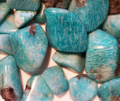 green amazonite mineral collection photo