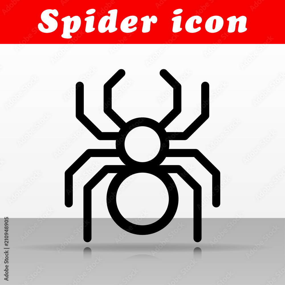 black spider vector icon design black spider vector icon design