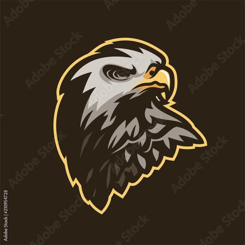 eagle/falcon bird esport gaming mascot logo template
