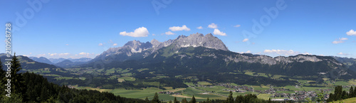 Panorama vom Wilden Kaiser (Kaisergebirge), Tirol 