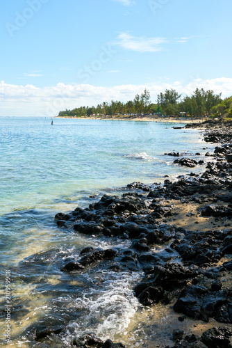 Beach of Reunion, Saline Les Bains, Reunion Island photo