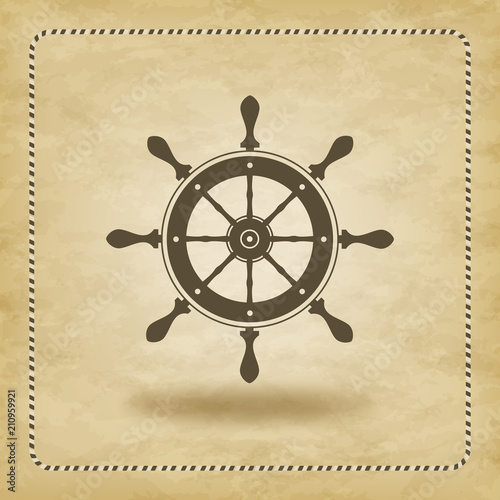 Vector handwheel isolated