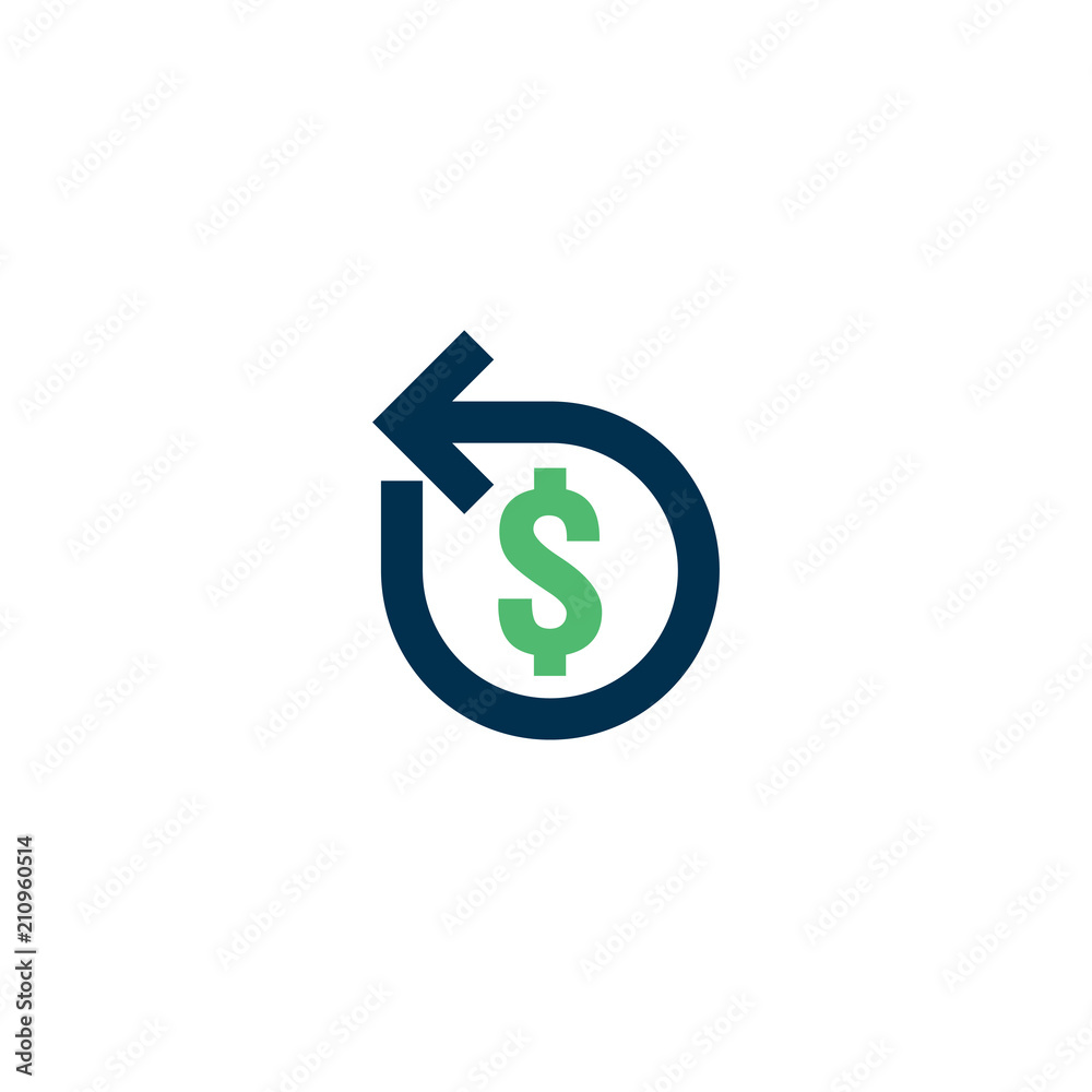 Refund money icon. Chargeback contour sign. quick fund cash back symbol. Currency exchange refinance. Return on investment. stock market business. Vector line illustration. Refund money icon. Chargeback contour sign. quick fund cash back symbol. Currency exchange refinance. Return on investment. stock market business. Vector line illustration.