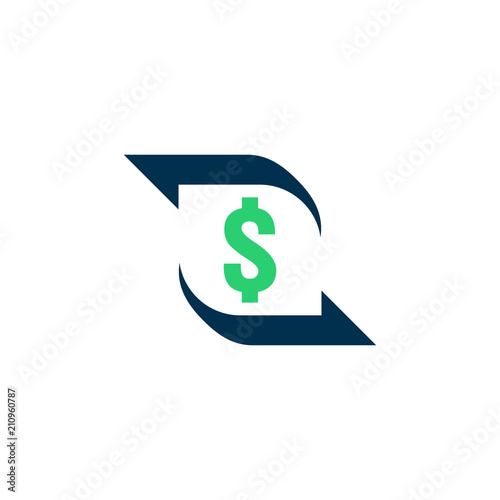 money transfer Icon. Chargeback contour sign. quick fund cash back symbol. Currency exchange refinance. Return on investment. Refund stock market business. Vector line illustration.