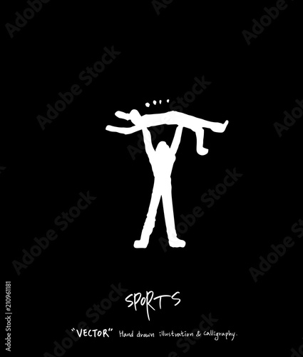 스포츠 포스터 / 손으로 그린 스포츠 그림