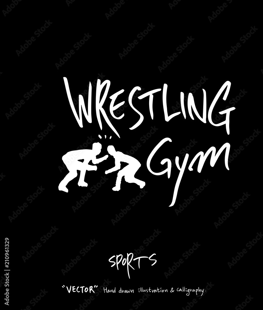 Fototapeta premium 스포츠 포스터 / 손으로 그린 스포츠 그림