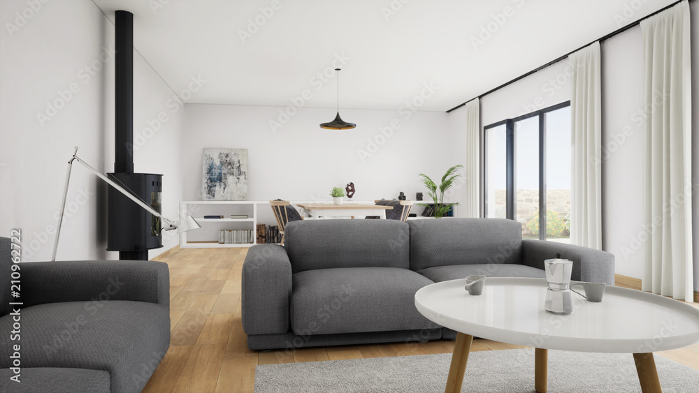 Fototapeta premium perspective salon 3d 05-02