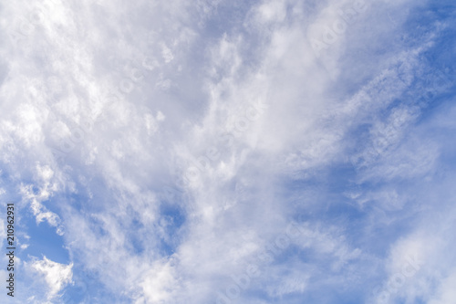 Natural dramatic cloudy blue natural windy abstract background
