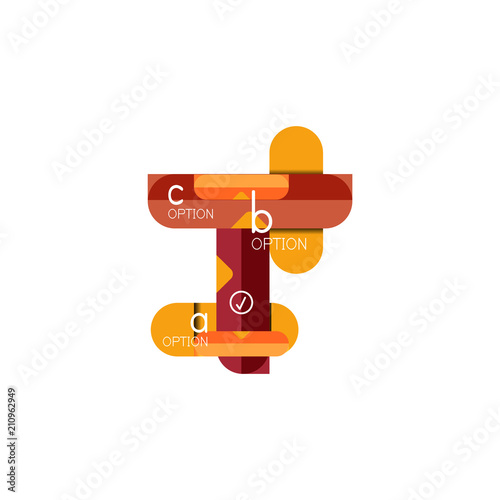 Wallpaper Mural Abstract lines geometric infographic layoutAbstract lines geometric infographic layout, data visualization design, option step by step schedule, web box Torontodigital.ca