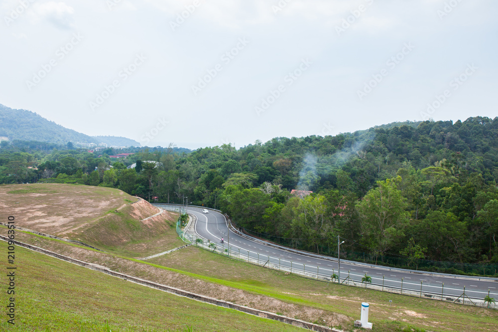 the largest dam in Penang, Malaysia.