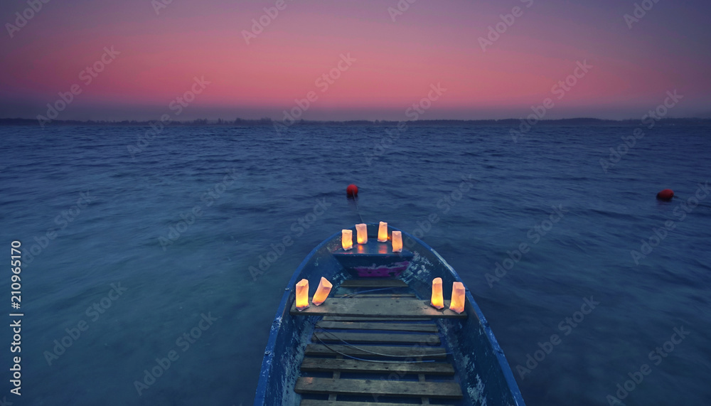 Obraz premium romantischer Bootsausflug