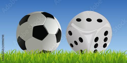 foot - football - pari en ligne - jeu en ligne - chance - concept - d  s - parier - gagner - ballon de foot