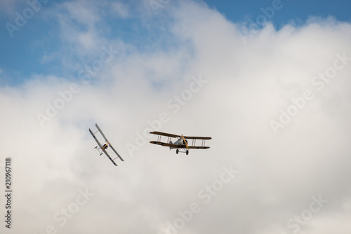 Fotografie, Tablou WWI fighters in a dogfight
