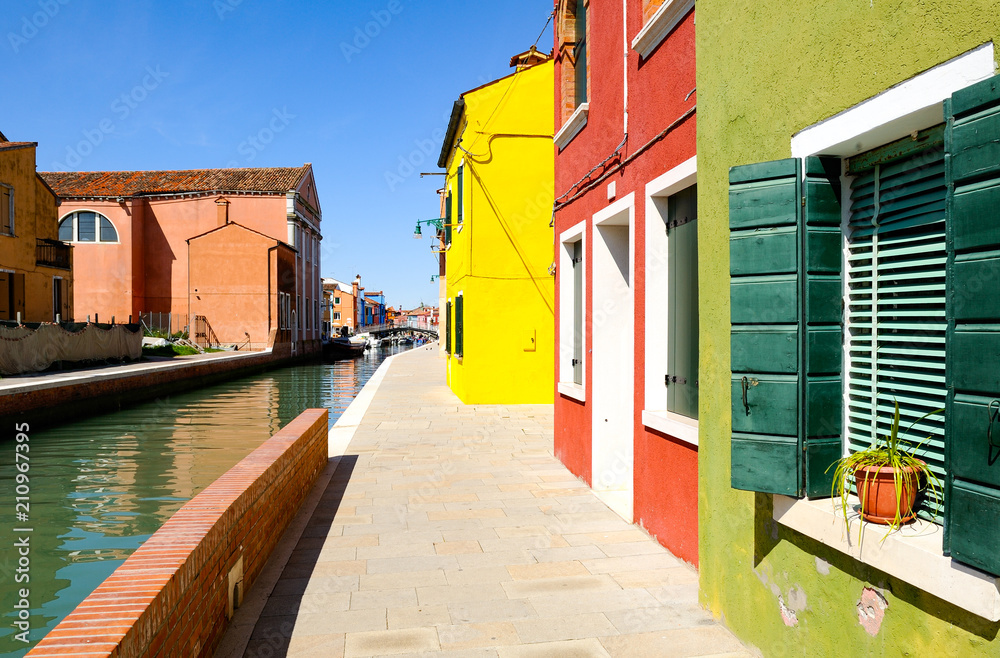 The colors of the Burano islnd The colors of the Burano islnd