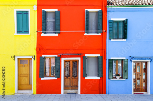 The colors of the Burano islnd