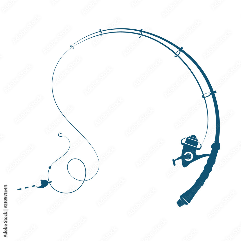 Fishing Rod Bent Vector Images (15)
