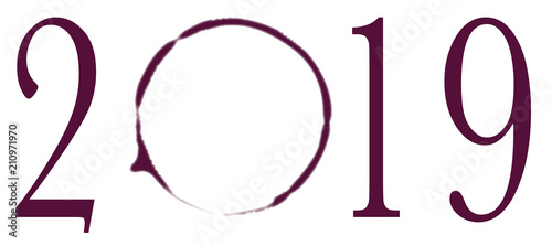 Wine Glass Ring For The New Year 2019