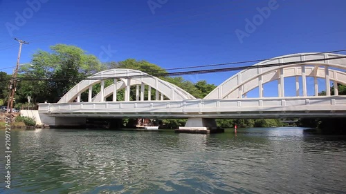 Pan Left to Right: View of Old Anahulu Bridge photo