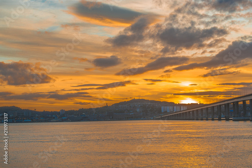 Sunset over Dundee
