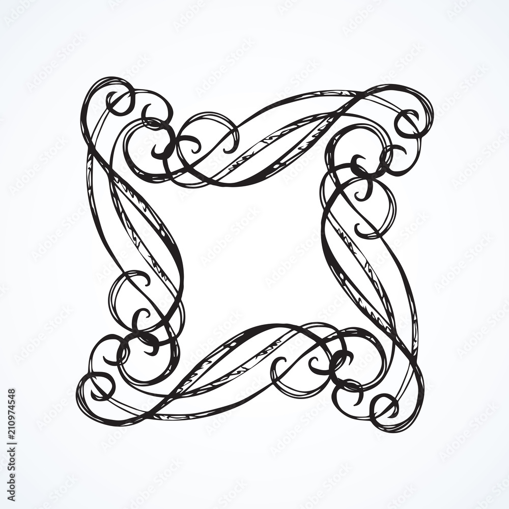 Vignette. Vector drawing