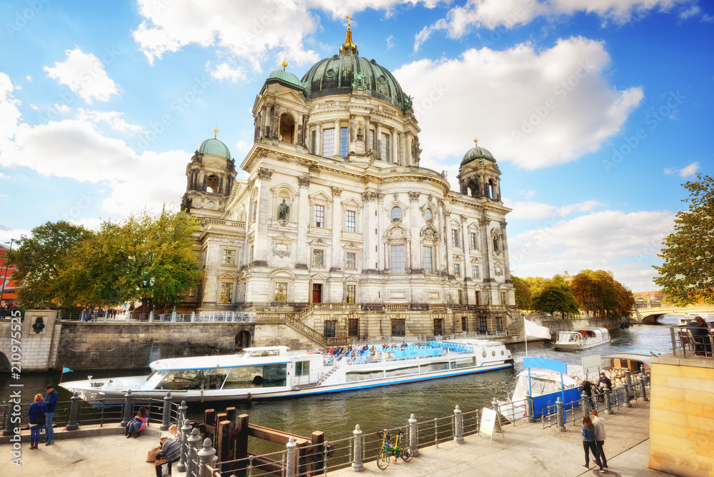 Berlin Cathedral, Berliner Dom, on the Spree River, Germany