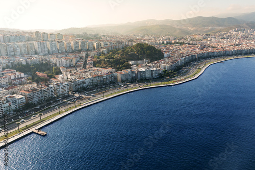 Aerial view of Izmir city photo