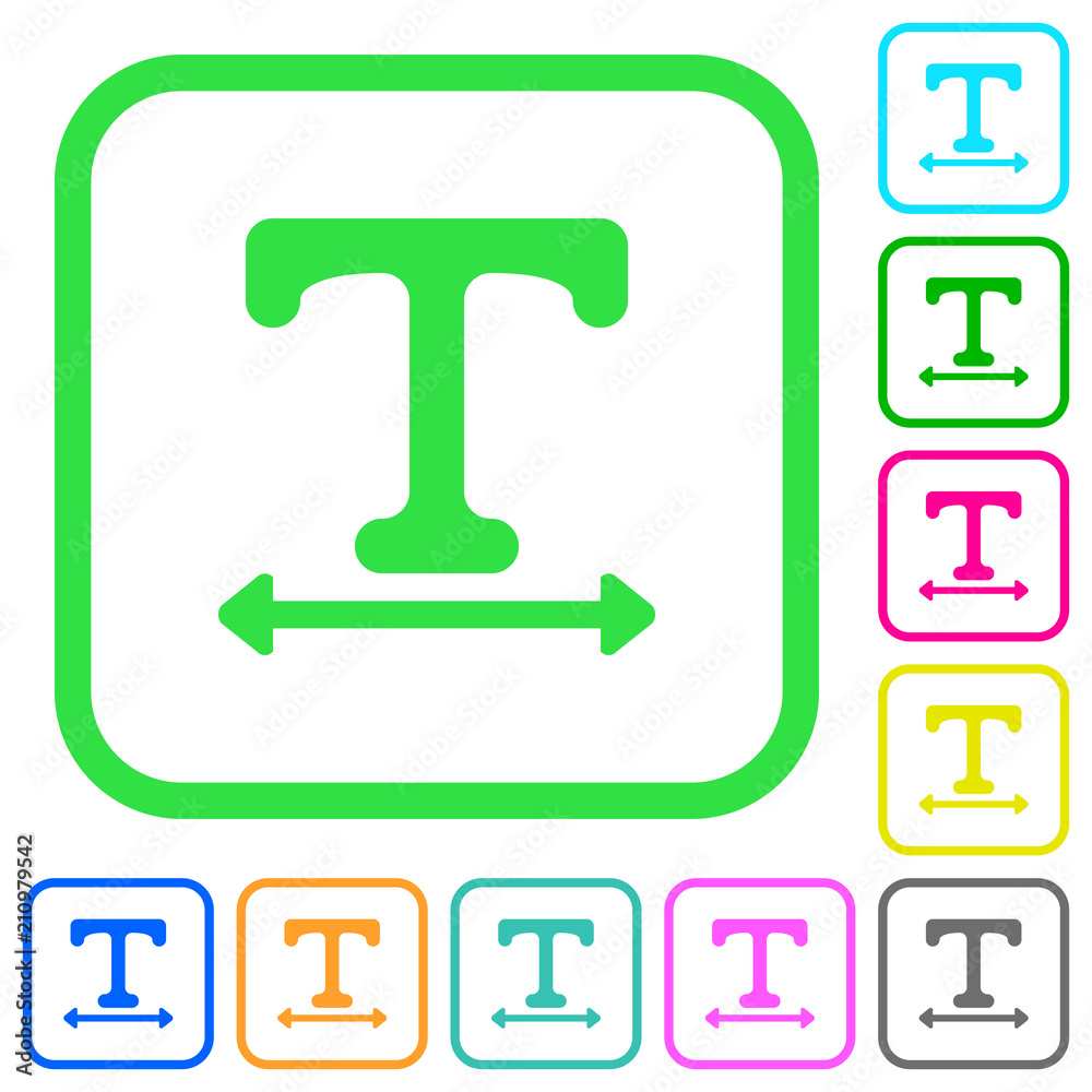 Adjust font width vivid colored flat icons Adjust font width vivid colored flat icons