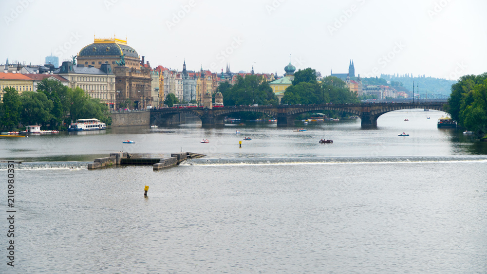 Naklejka premium Prague Charles Bridge in summer.