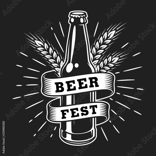 Vintage octoberfest logotype template