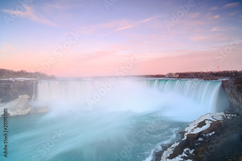 Niagara falls during sunset