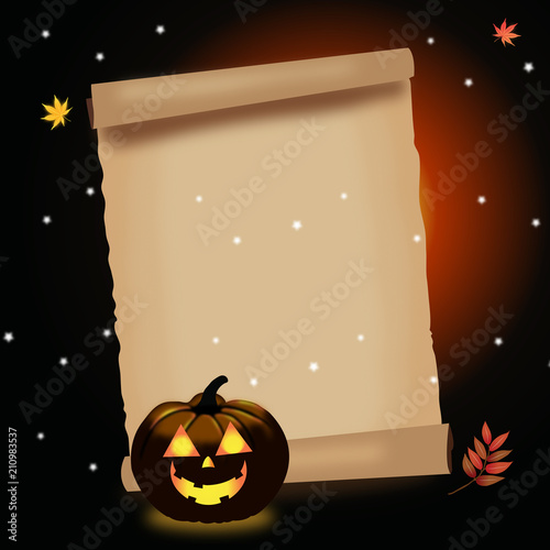 Halloween Schriftrolle Disco