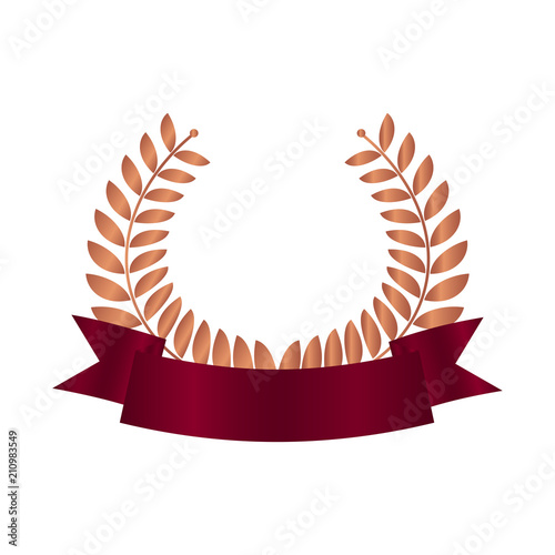 Lorbeerkranz Banner - bronze