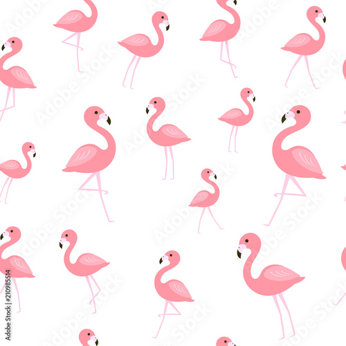 Flamingo seamless pattern