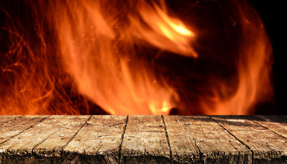 Empty table background