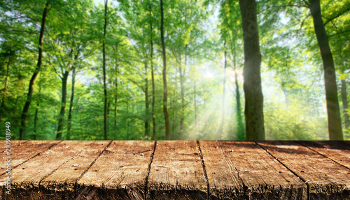 Empty table background