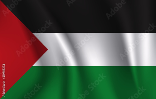  image of the State of Palestine waving flag