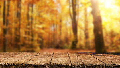 Empty table background