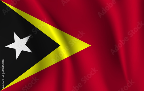 3D Waving Flag of East Timor